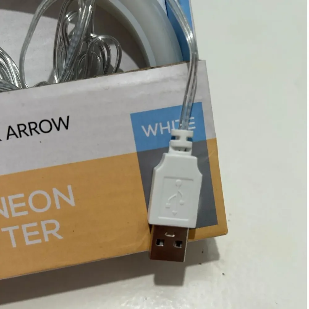 WEST & ARROW New White LED Neon Letter 